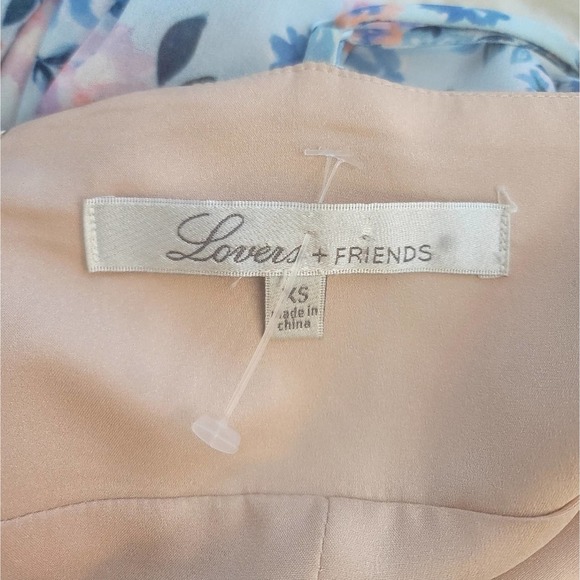 LOVERS + FRIENDS x REVOLVE AHAMANI ASYMMETRICAL GOWN IN BLUE MEADOW FLORAL XSMAL - Picture 14 of 16